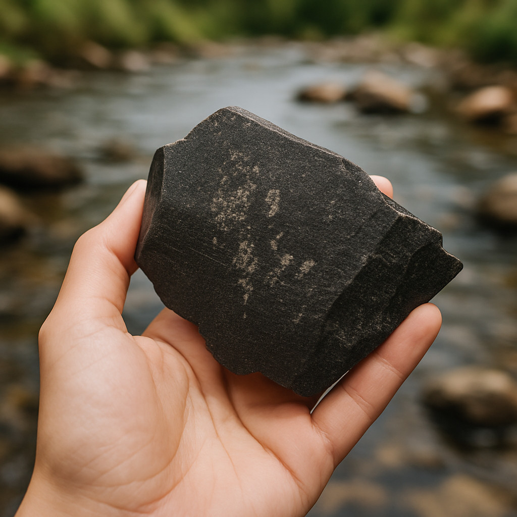 Black Jasper Rough Stone 1120–1220 Carat | Abundance Energy Healing Stone