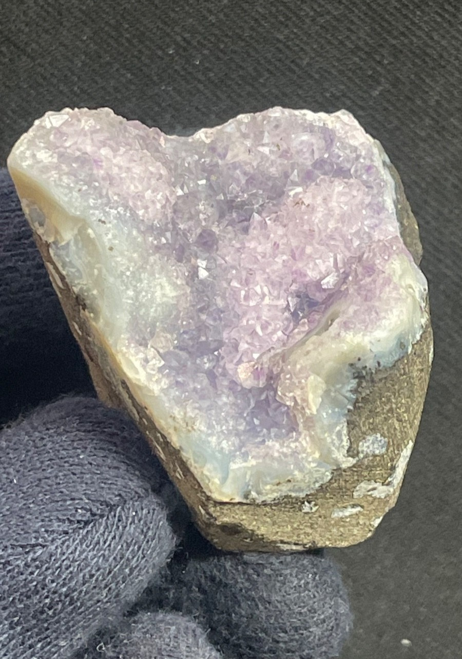 Awesome stunning amethyst in formation of geode cluster specimen