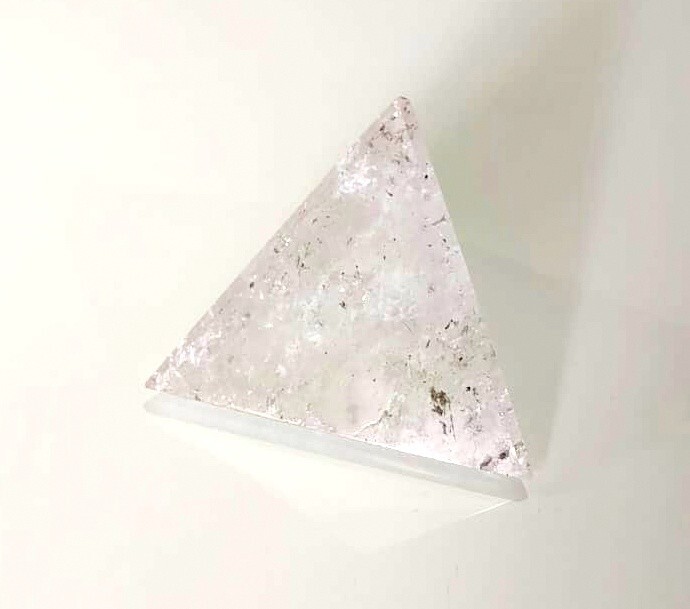 Big 50mm tetrahedron chakra healing reiki crystal quartz stone sacred geometry