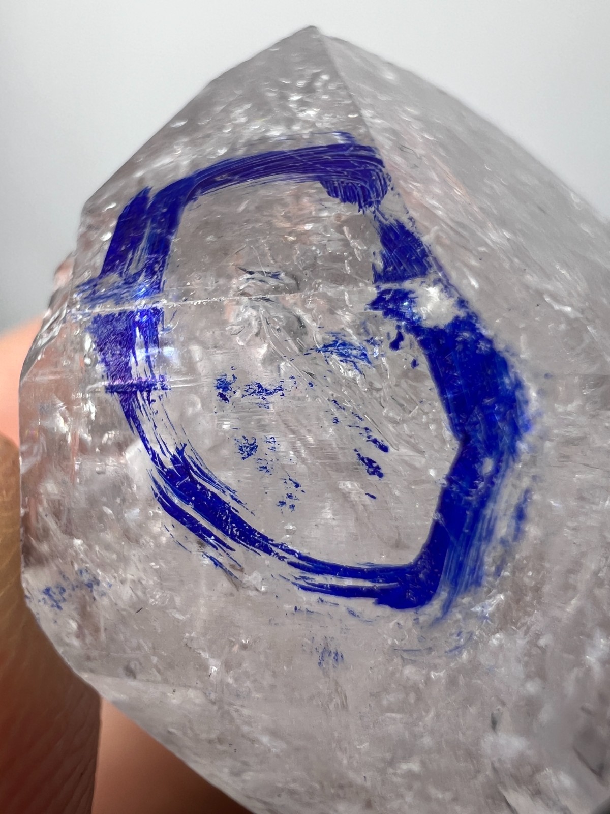 117 Ct Rare! Enhydro Quartz Crystal | Moving water Bubble inside from Pakistan