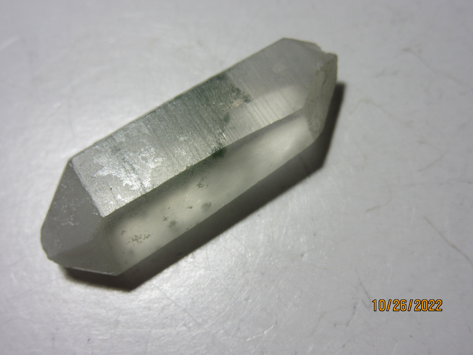 Chlorite DBL Term. Quartz Crystal Healer 1 3/8 Inch Collectible Reiki CDTQC-1