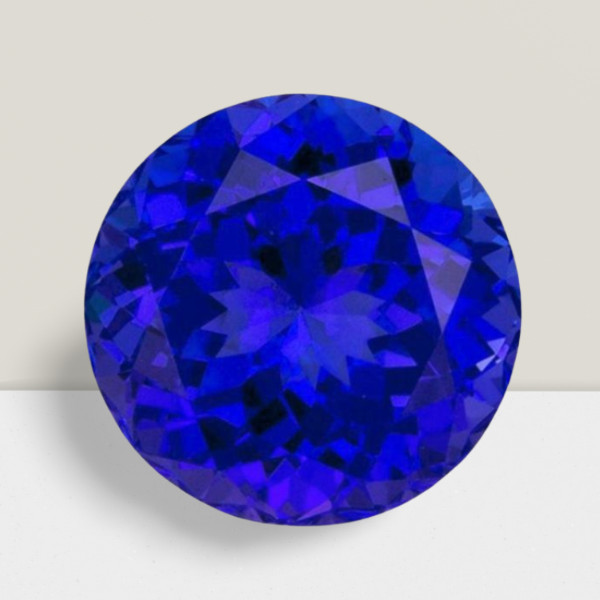 Tanzanite Round Cut Gemstone 3.50 Cts – 10 mm VVS Loose Gem