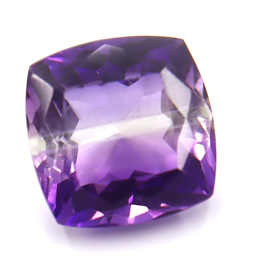 Purple Amethyst Cushion Shape Certified Natural Gemstone Loose Gemstone 10 Ct