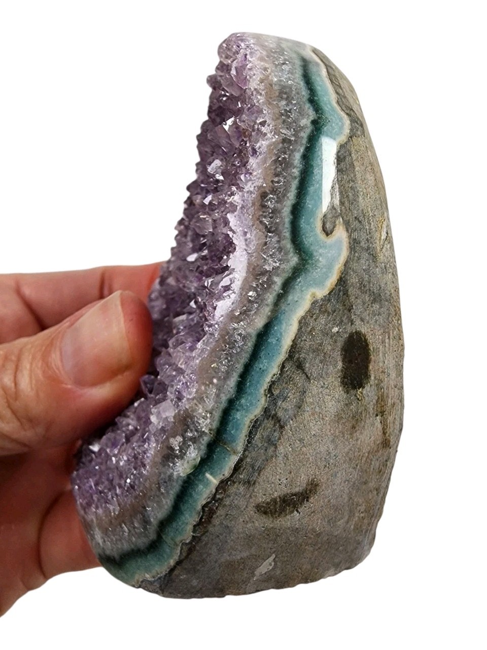 Amethyst Crystal Polished Freestand Brazil 247.8 grams.