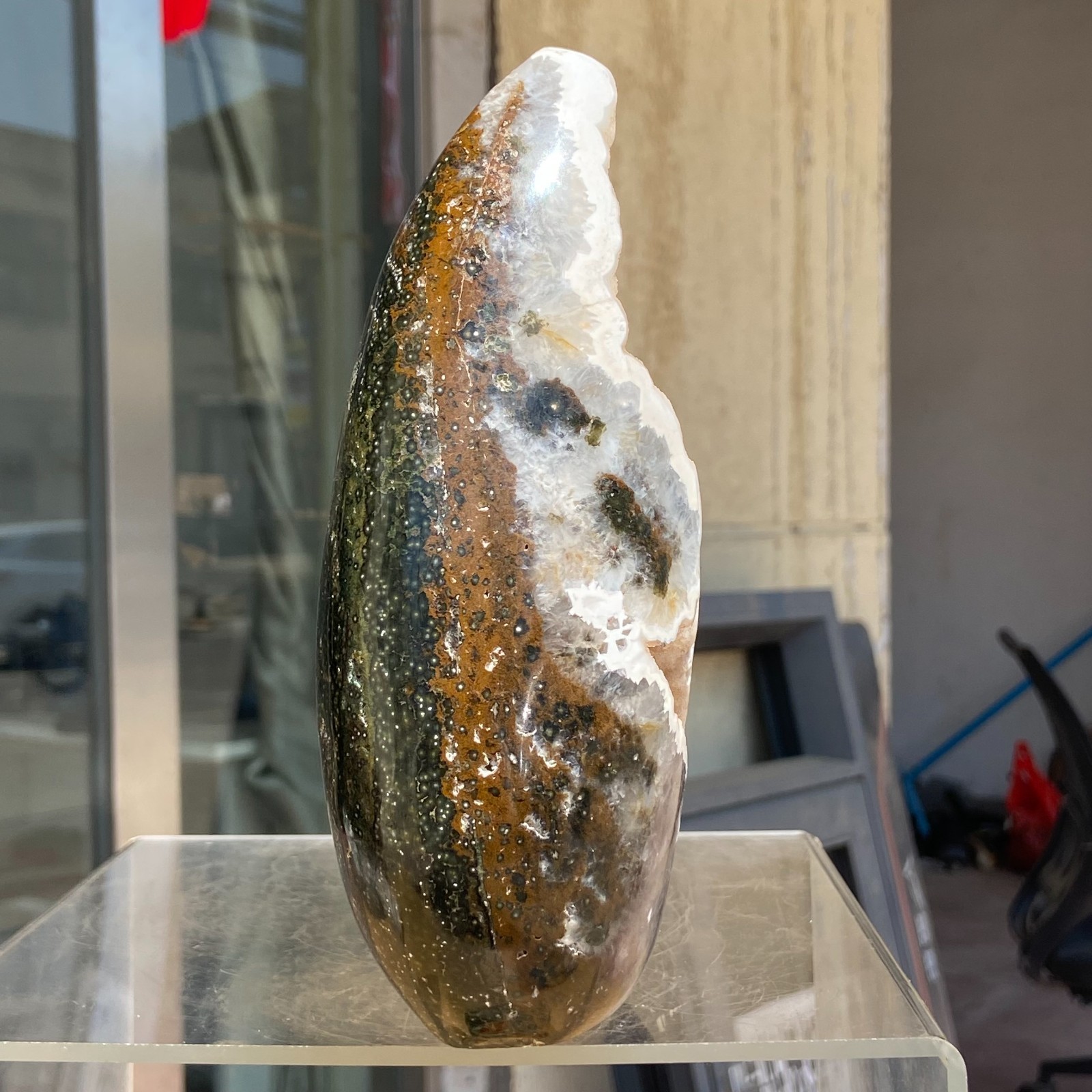 4.06LB Natural Colourful Ocean Jasper Crystal Druzy Specimen Healing