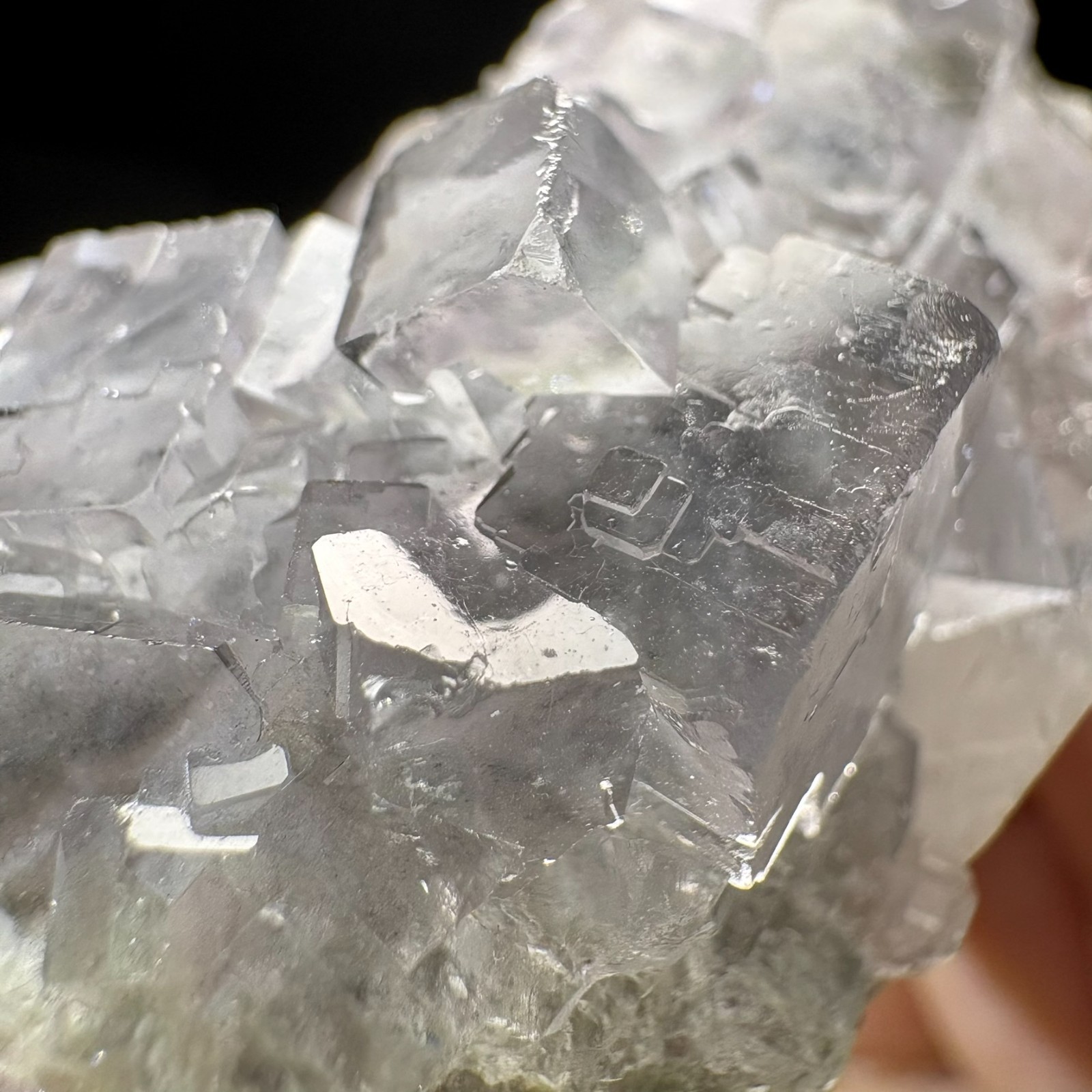 AAA+ Water-Clear Cubic Fluorite Cluster Specimen Natural Crystal Raw Mineral