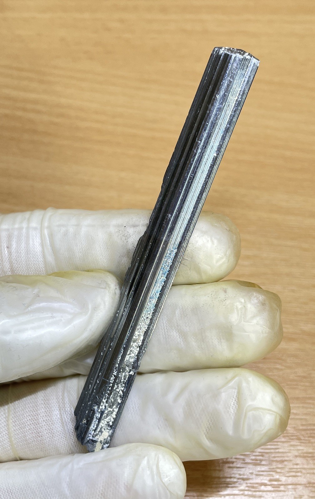 11g (9m Length) Stibnite Crystal Mined In Jiangxi China