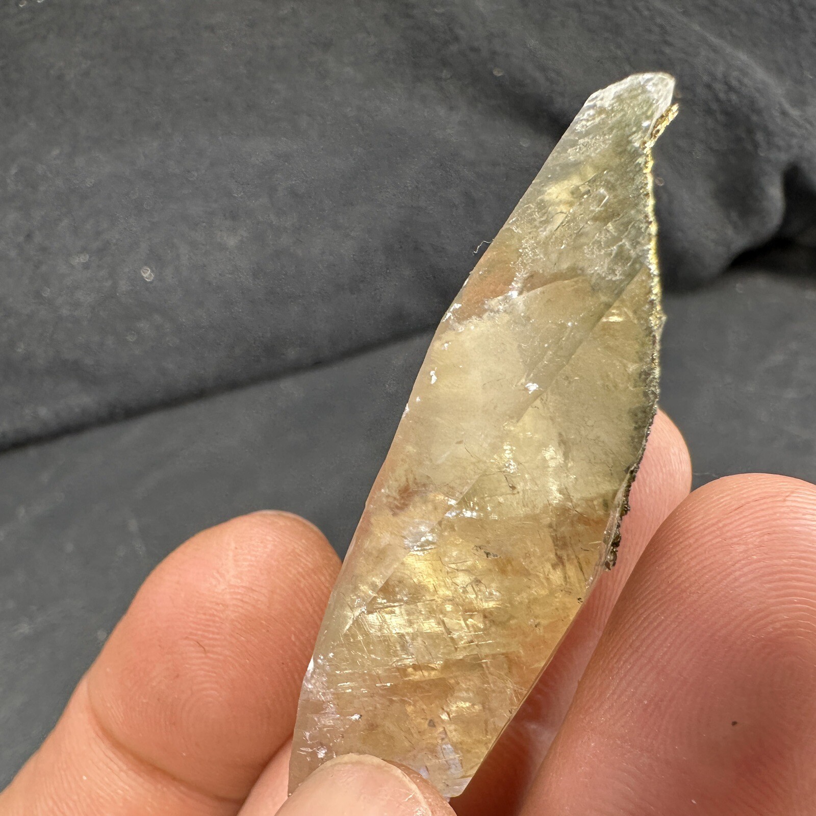 Calcite Crystal with Chalcopyrite Matrix / Missouri