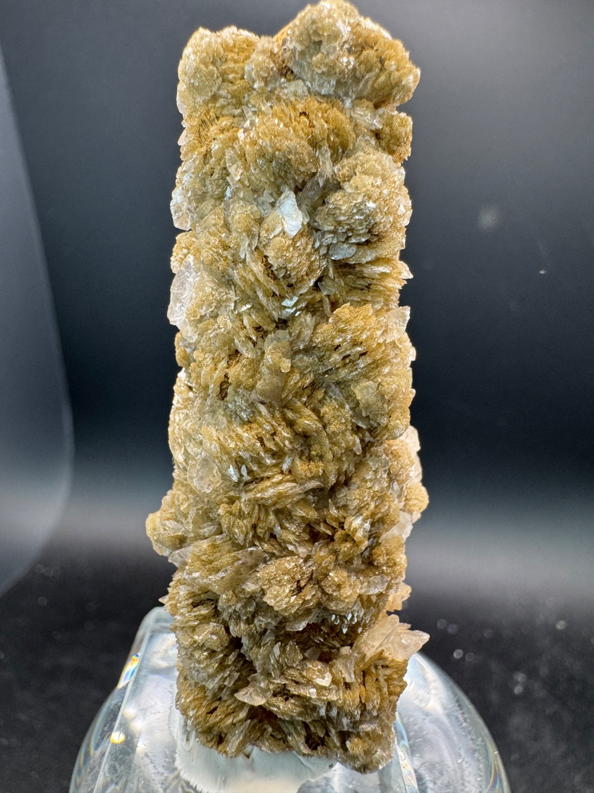 6525 Yellow Candle Quartz Point with Petal Calcite Inner Mongolia 40g
