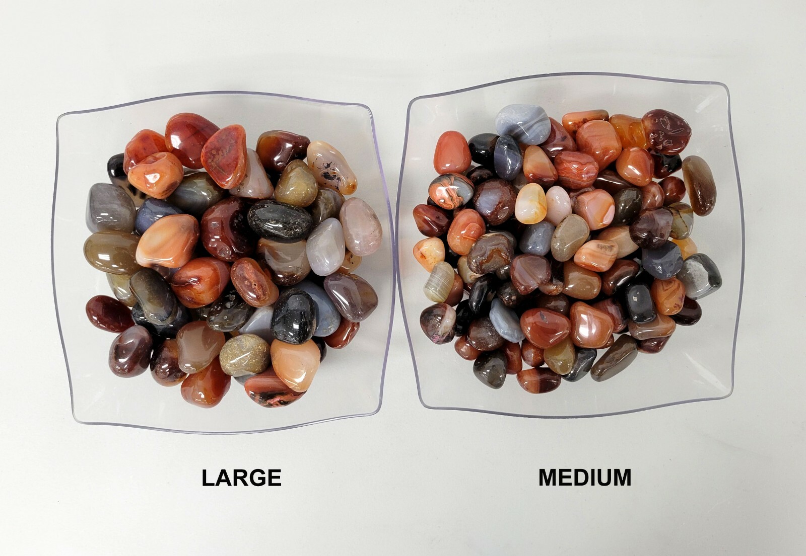 Tumbled Stones Assorted – Mixed Polished Agate Crystals – Bulk Crystals Blend