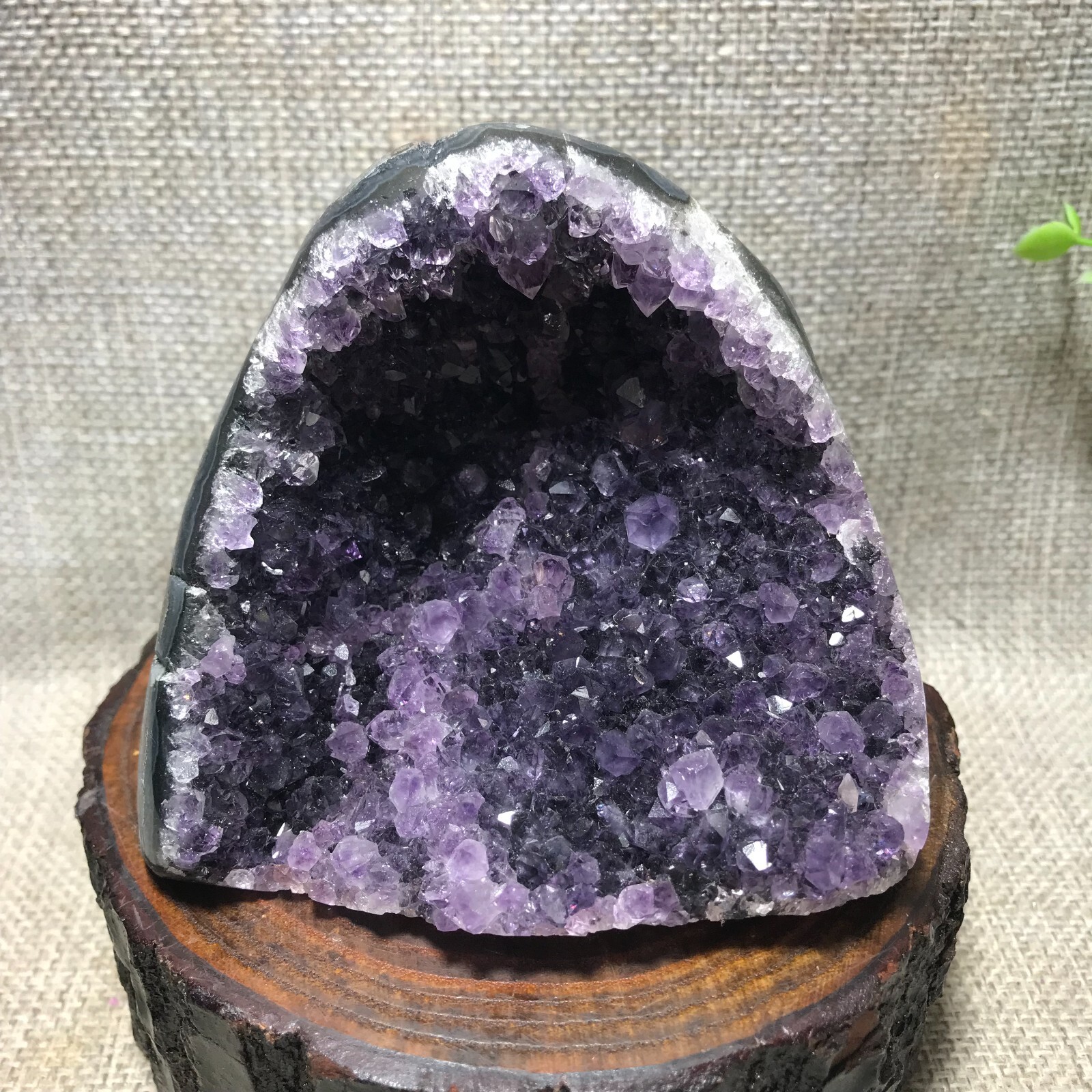 545g Natural Amethyst Cluster Geodes Cut Base Quartz Crystal Healing 69