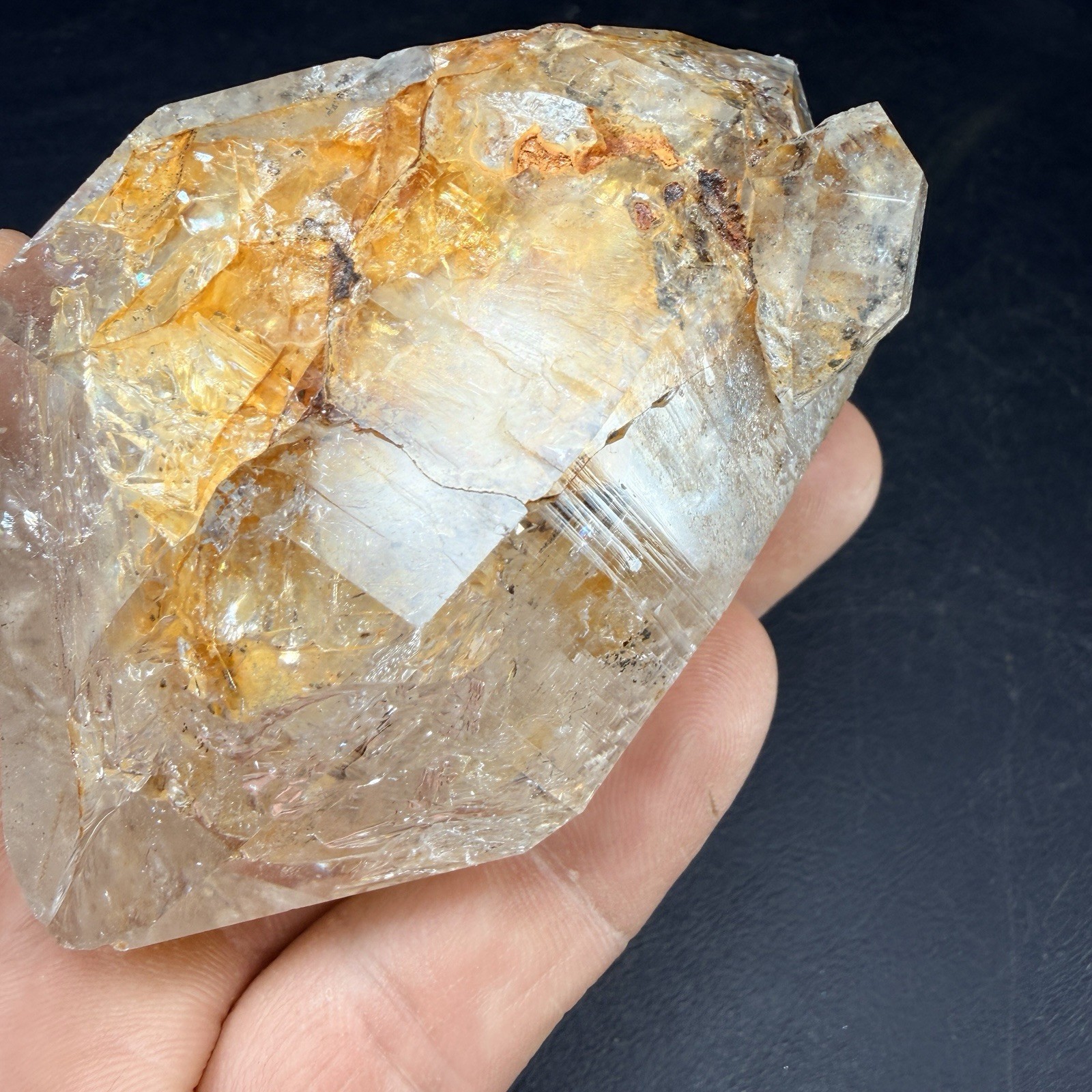 Large Herkimer Diamond Quartz Crystal Point / New York *VIDEO*