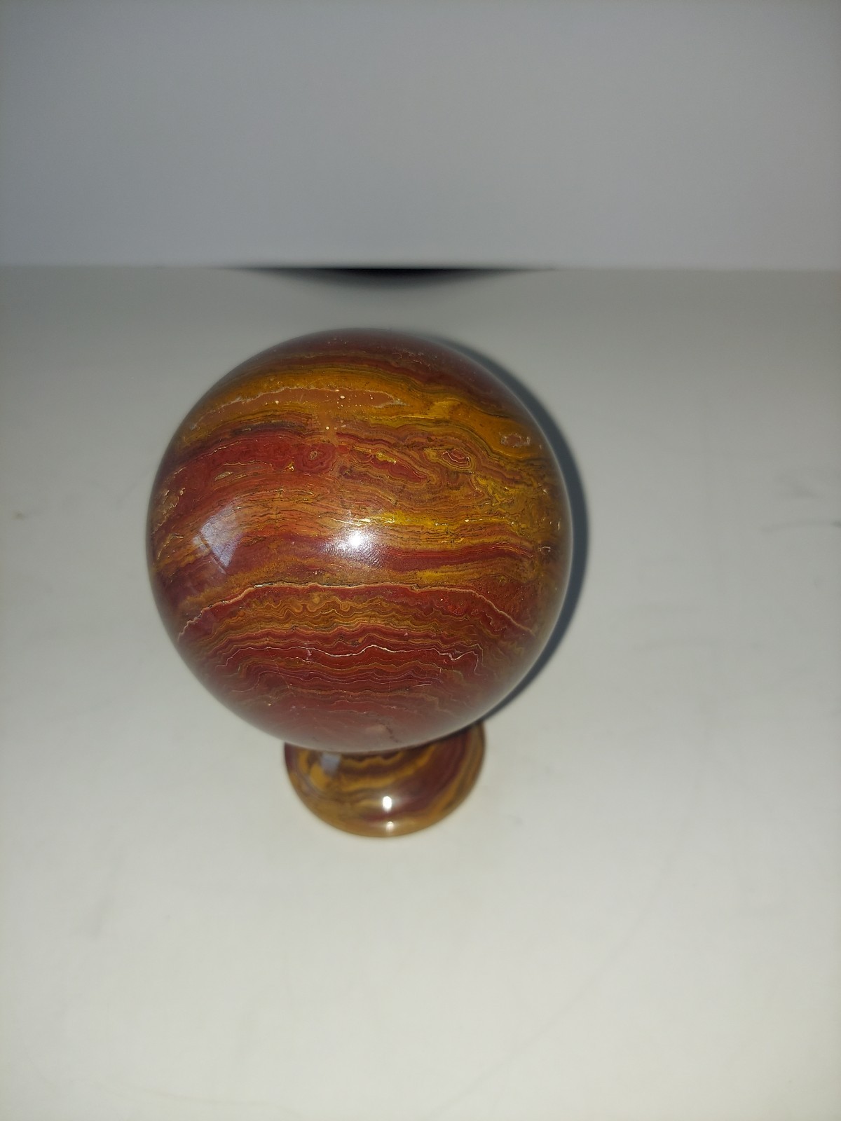 Beautiful natural Ocean Jasper Orbicular Sphere Reiki Crystal Ball.
