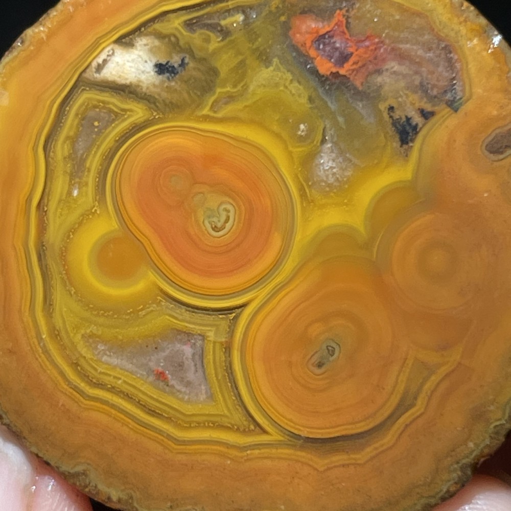 Half Rough Agate ore crystal Achat Nodule Chinese bloody battle Agate 50g D767