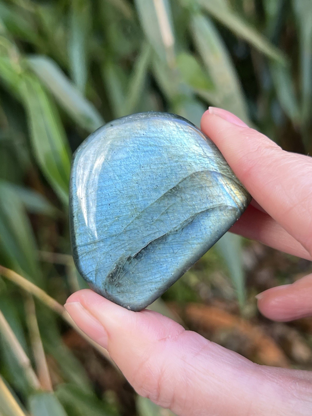 Deep Blue Labradorite Freeform Iridescent Crystal AAA+ 13