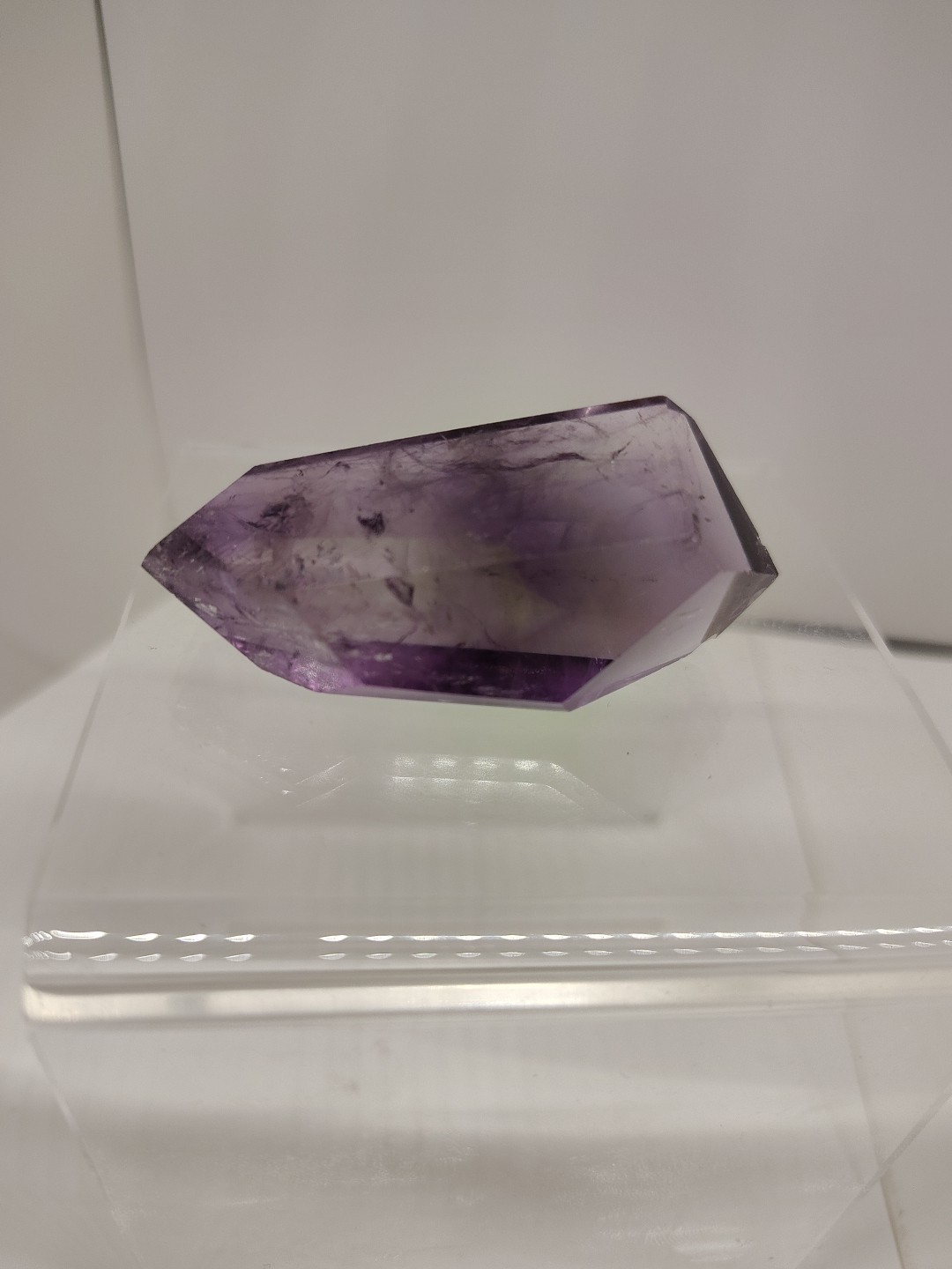 Beautiful Translucent Purple Fluorite Crystal Point From Brazil