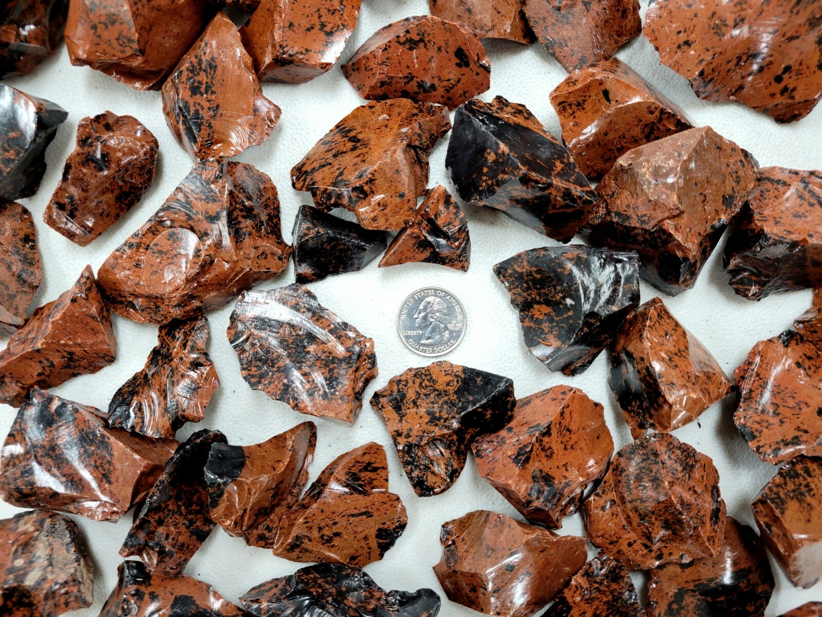 Raw Mahogany Obsidian Crystal Chunks Bulk Rough Stones Black Crystals Gemstones