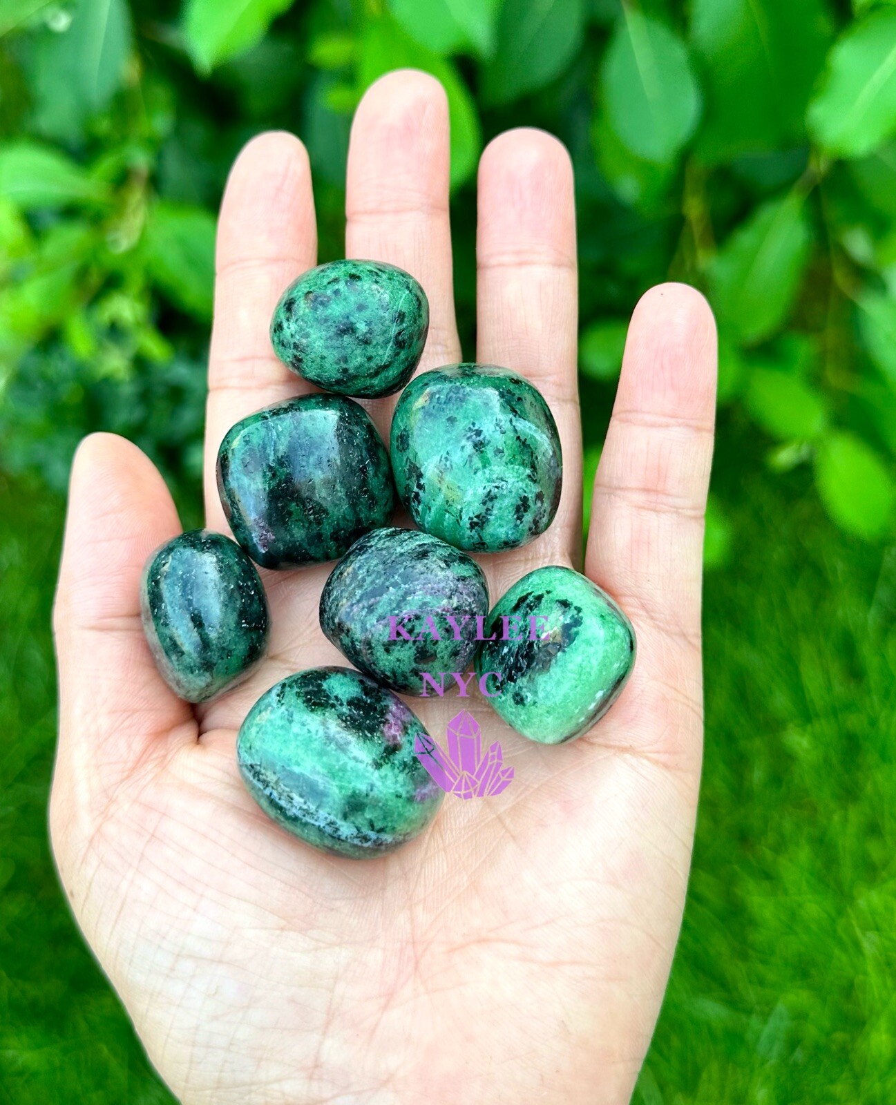 Wholesale Lot 2 Lbs Natural Ruby Zoisite Tumble Healing Energy