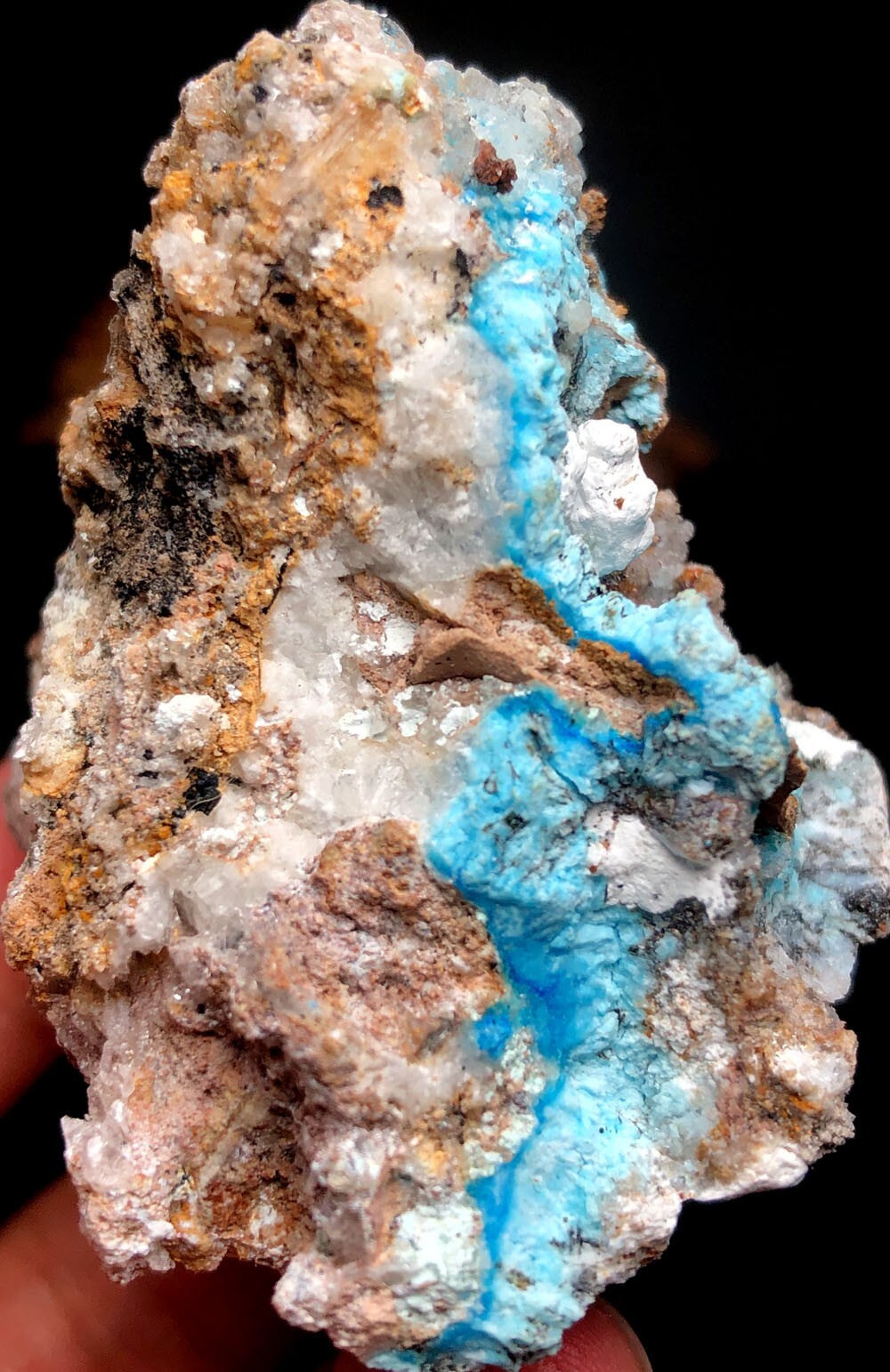 93g 1PCS NATURAL Blue Cyanotrichite CRYSTAL STONE MINERAL Specimen q473