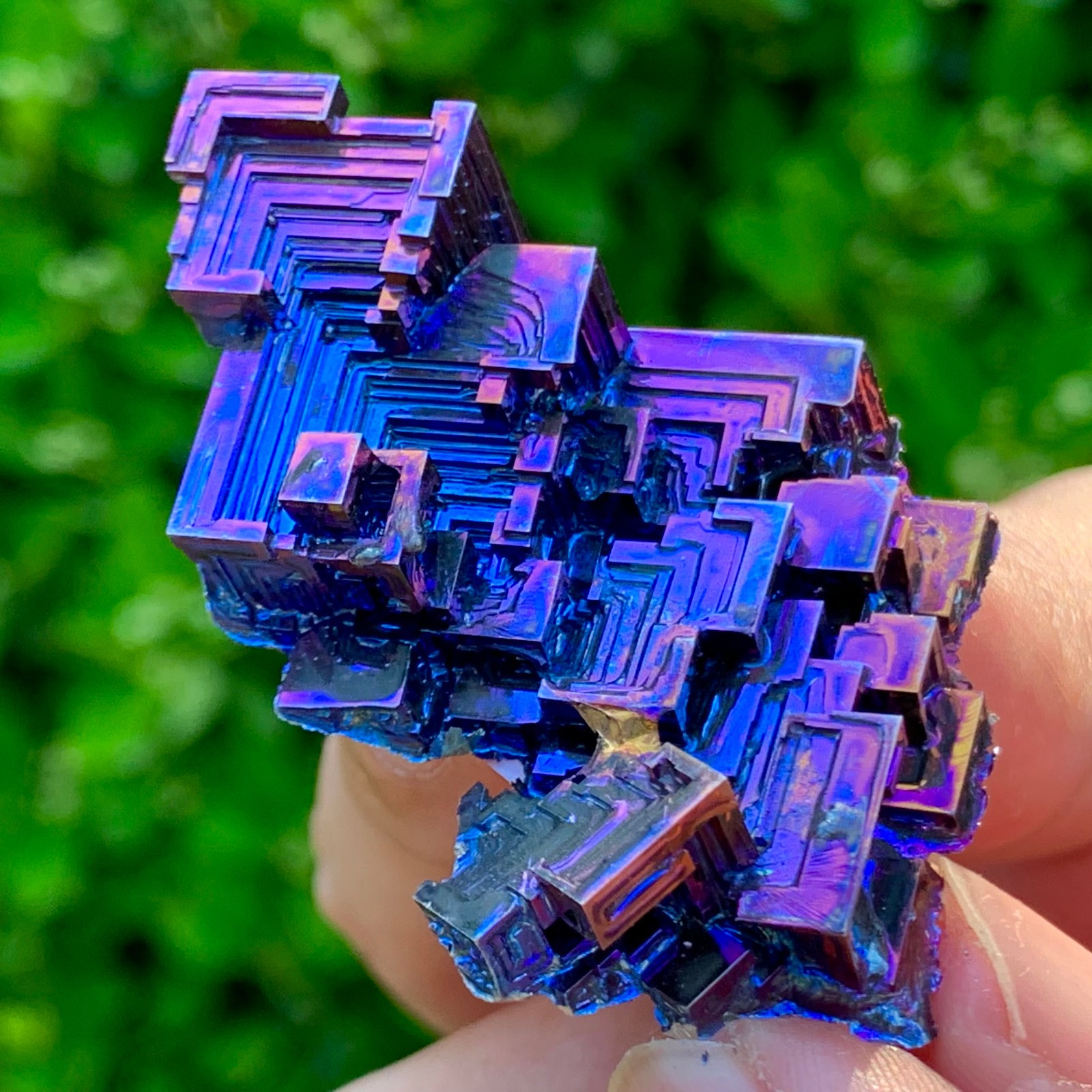 36G ram Bismuth rainbow crystal elementBi gemstone Mineral specimen healing