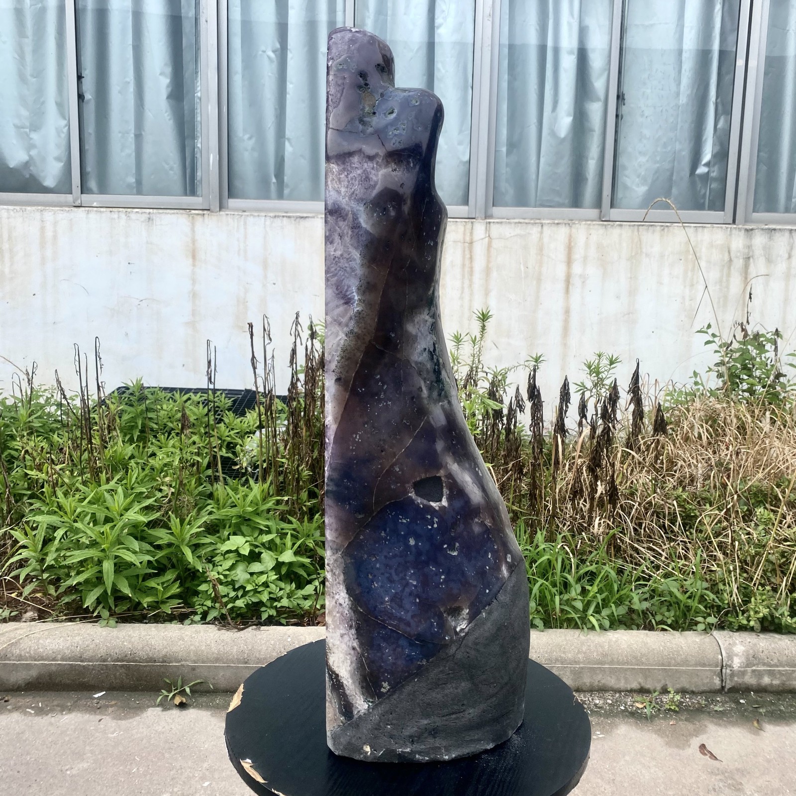 72LB Top Natural Amethyst quartz Crystal Church Cathed Crystal Wand Reiki ener