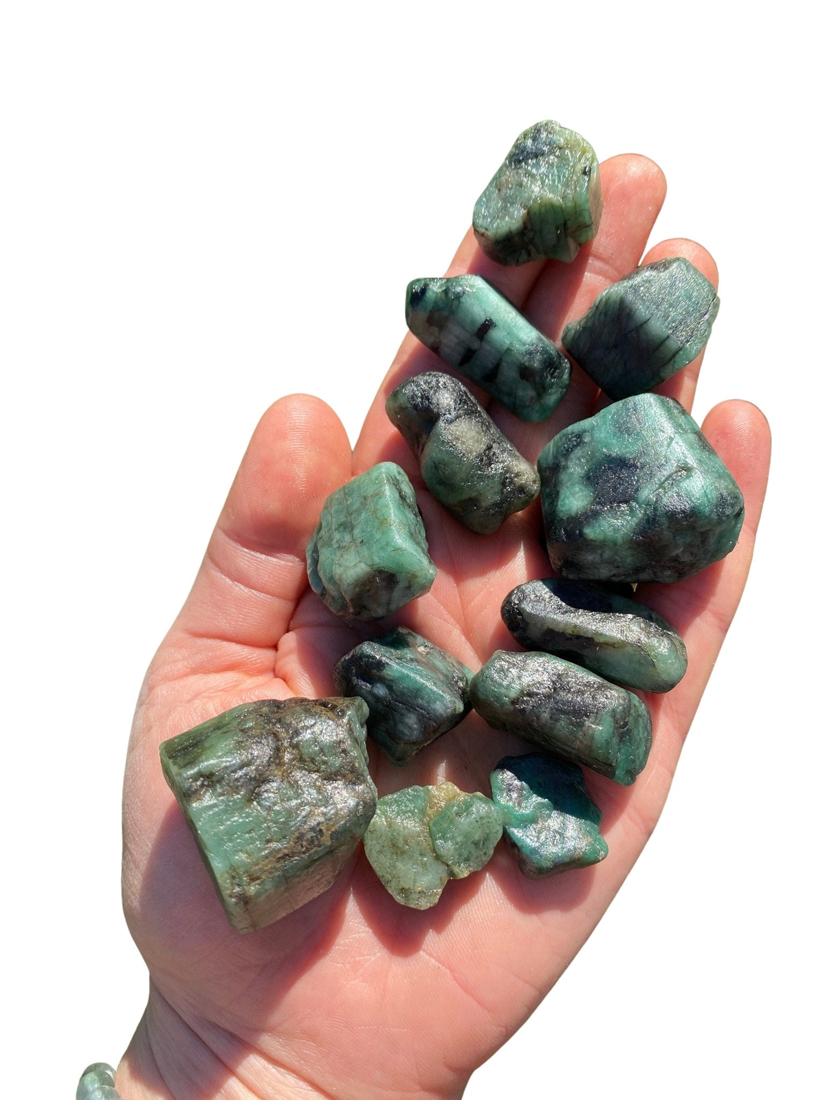 Raw Emerald Stone (Grade A) Natural Rough Emerald from Brazil, Emerald Gemstone