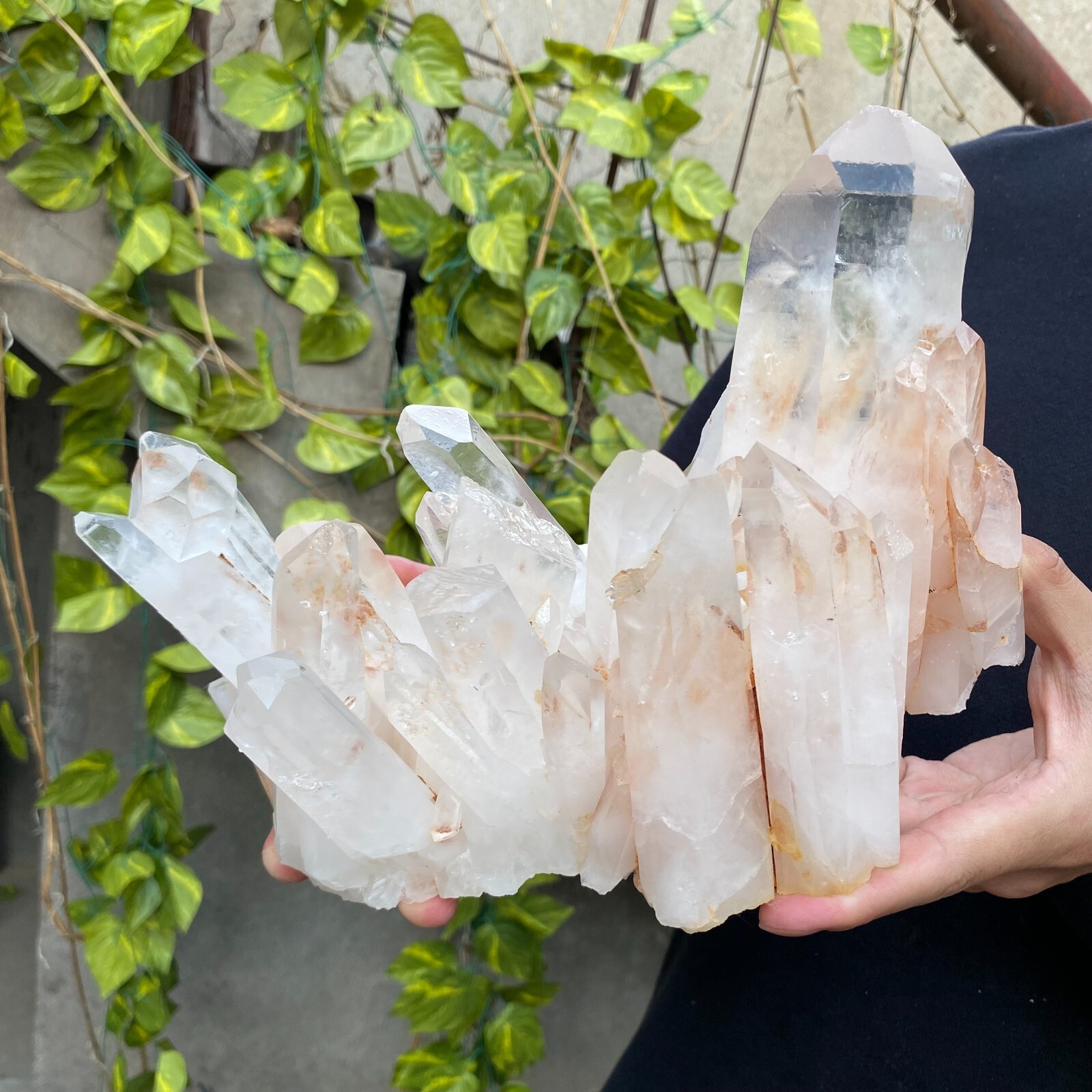 7.2lb Natural Clear White quart Crystal Cluster Raw Healing Specimen