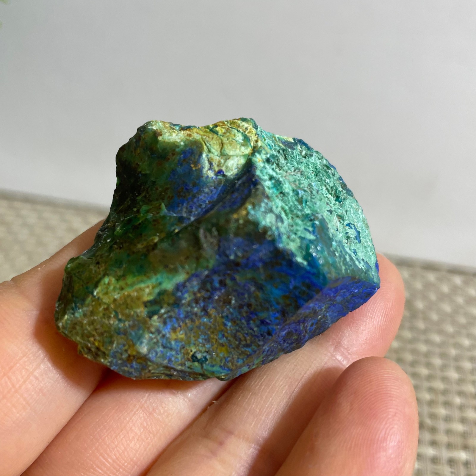 30g beautiful crystal azurite malachite mineral specimen Reiki Healling