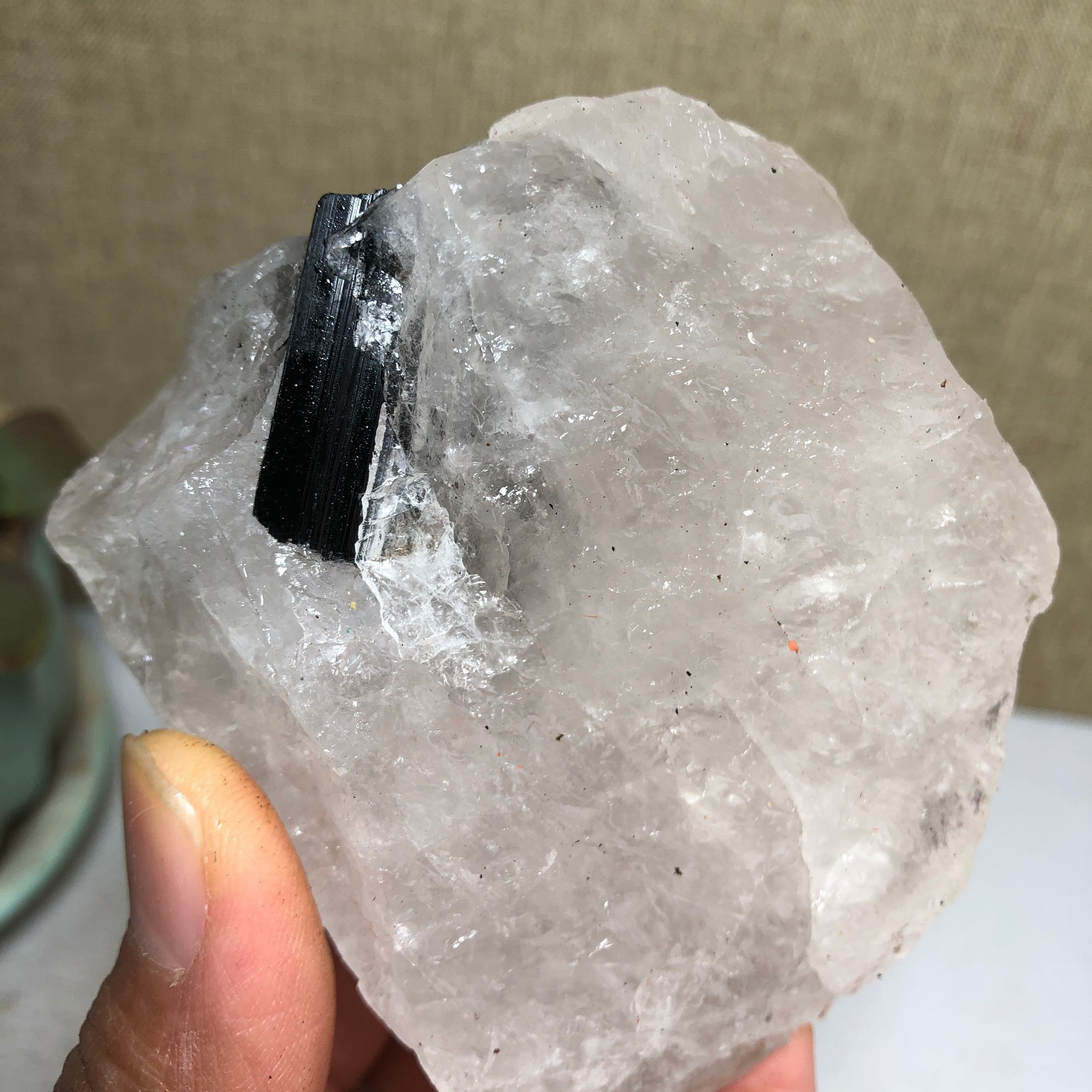 Natural tourmaline Crystal paragenesis gemstone original Specimen 290g A1684