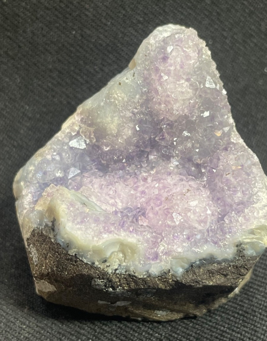 Awesome stunning amethyst in formation of geode cluster specimen
