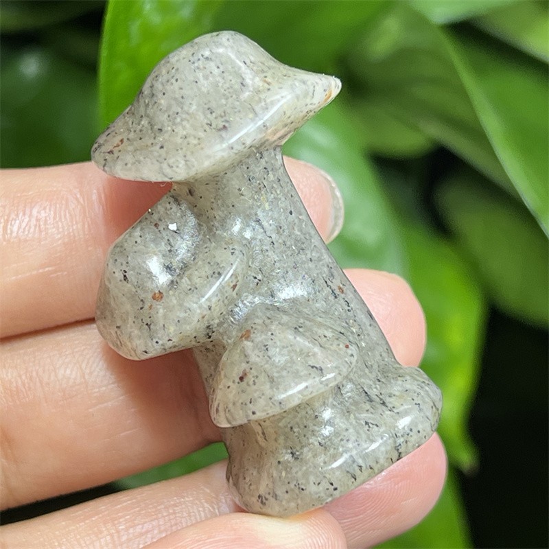 1pc Natural white Phantom Mushroom Skull gem Quartz Crystal Skull Random 1.5″