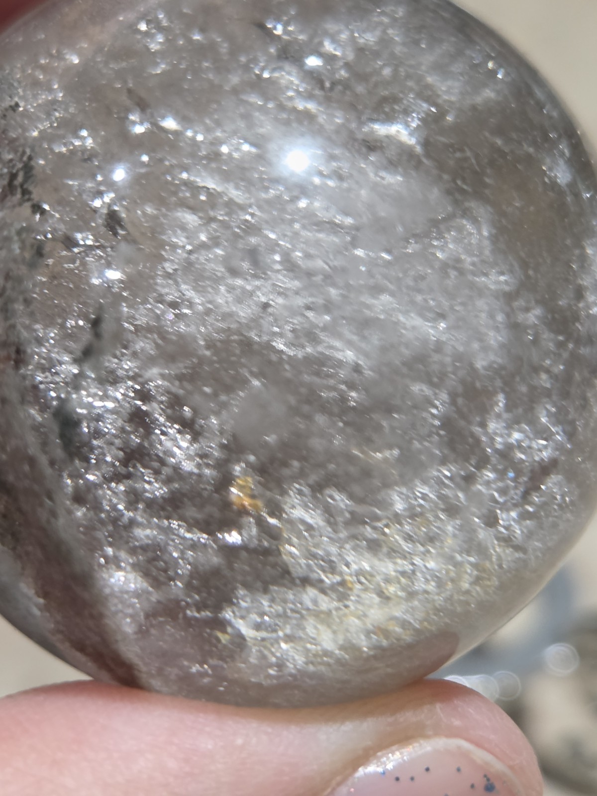 Crystal Red Garden Quartz Sphere