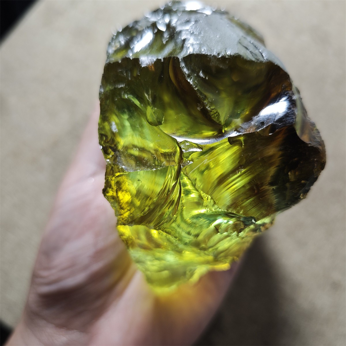 569g Multiple colors ANDARA triple vortex energy monatomic crystal specimen L240