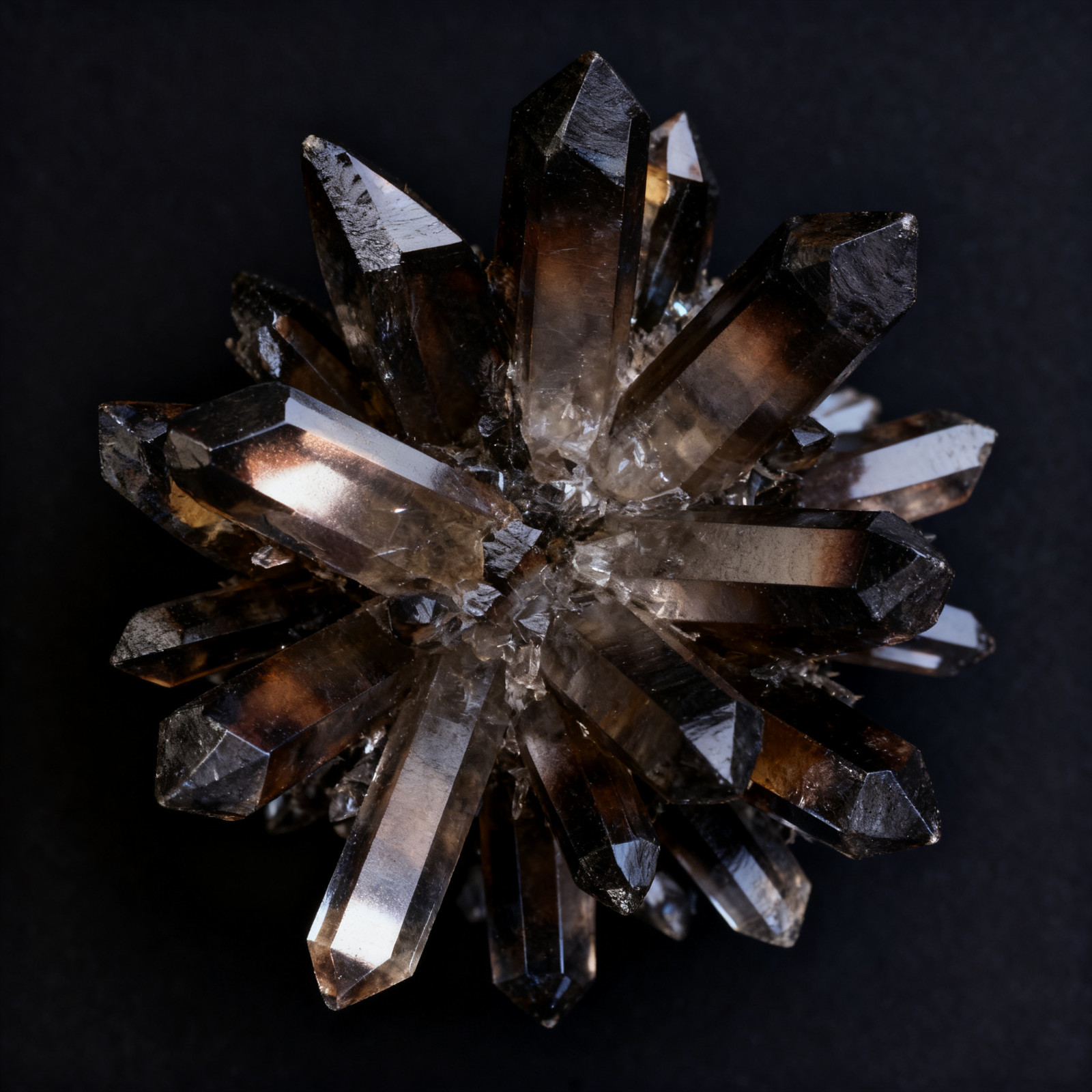 Rare Smoky Quartz Cluster 300g, Natural Crystal Stone, Healing Energy Decor