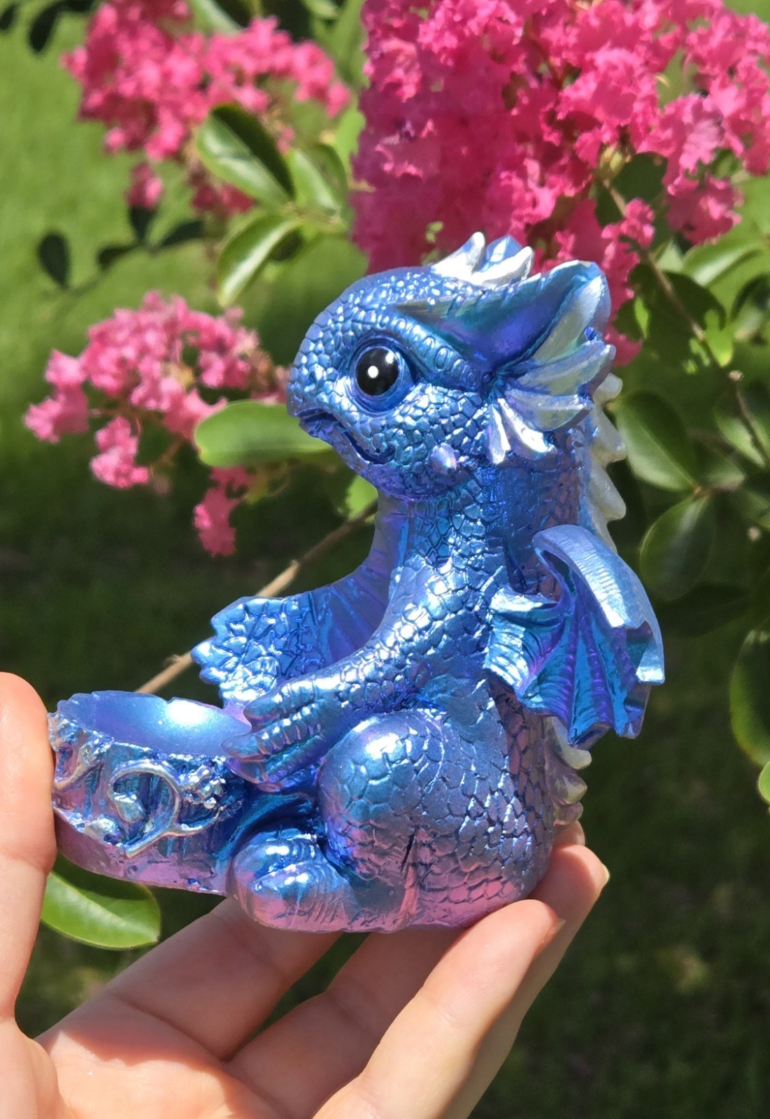 Gorgeous Resin Dragon Sphere Holder with Clear Quartz Crystal Sphere Set