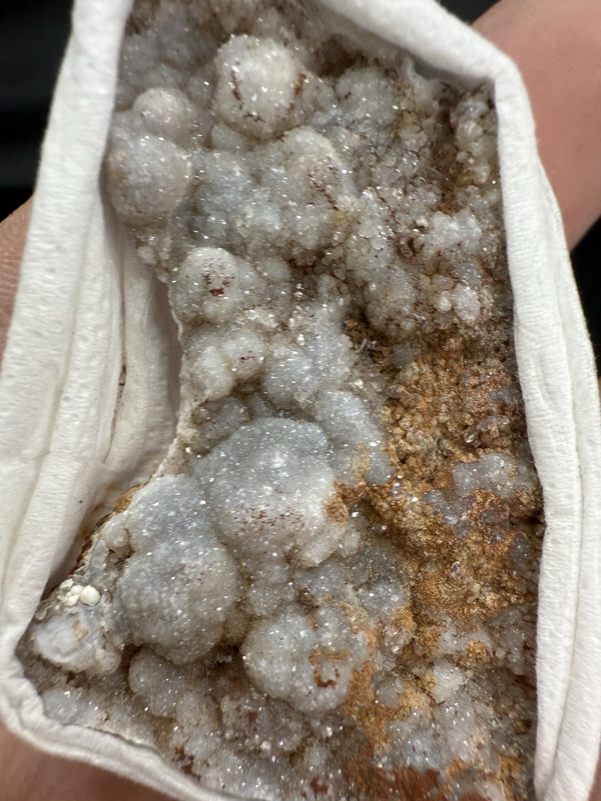 Amazing Chalcedony Flat 8 Pieces!!The Whole Box! Quartz ,Crystals ,Minerals,Gift