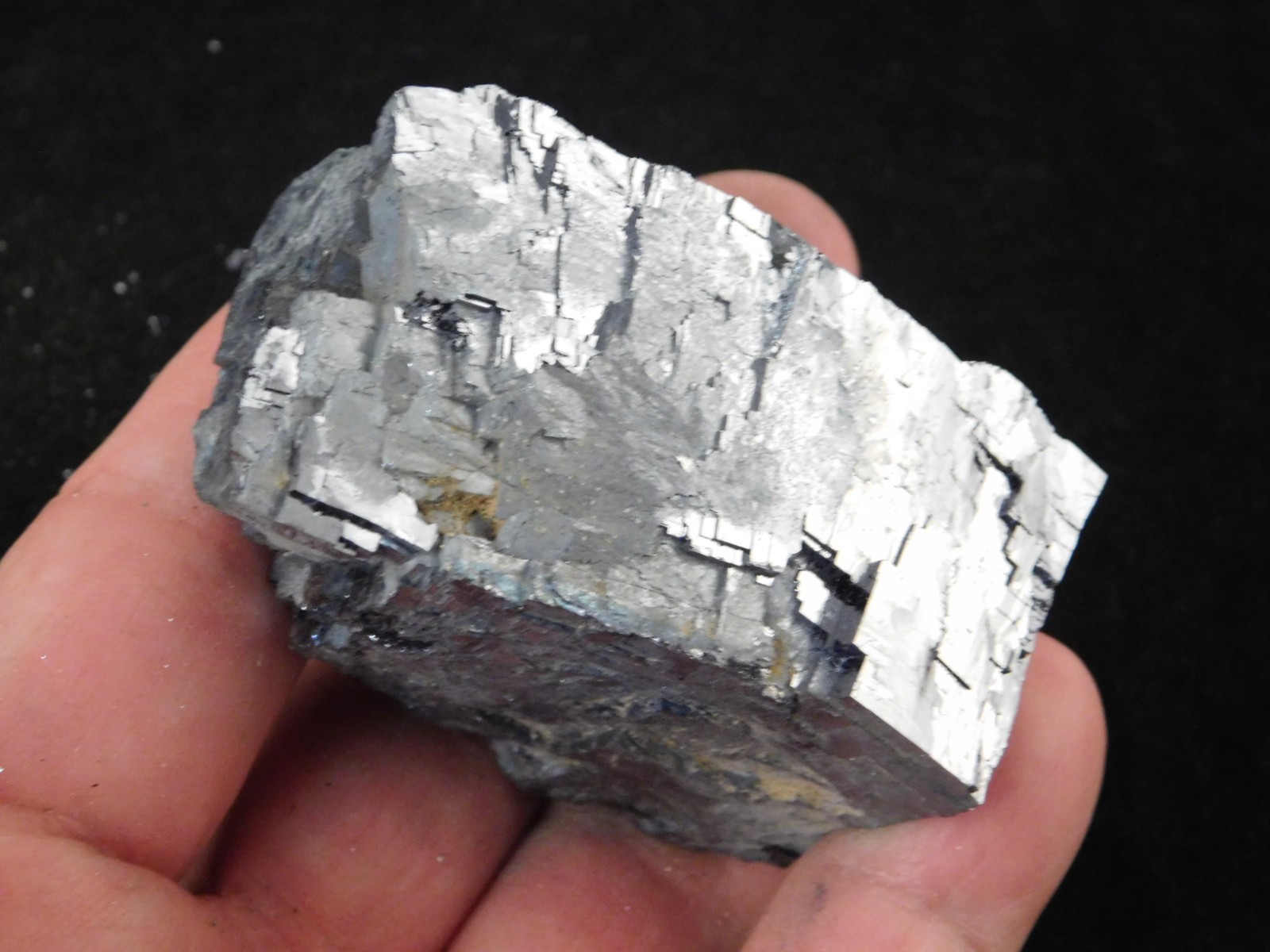 Big! Super Heavy! Stepped GALENA Crystal CUBE 100% Natural Missouri 411gr