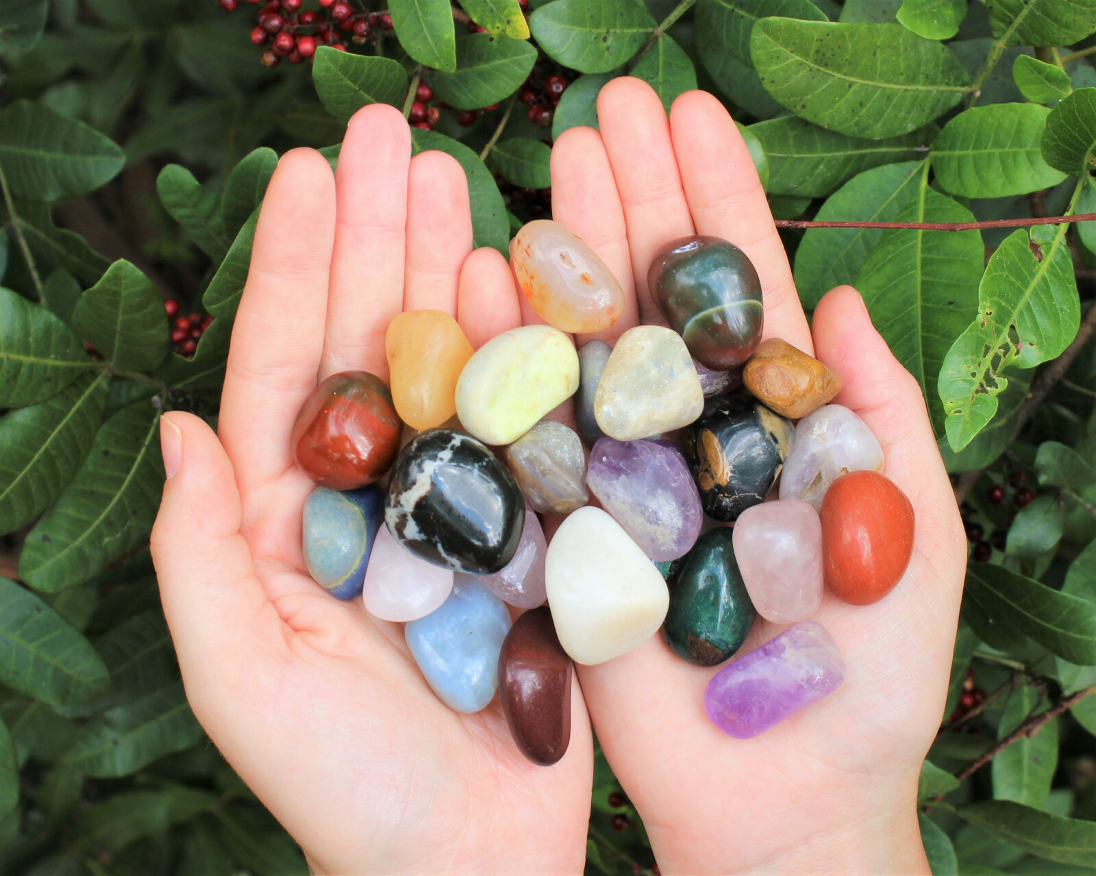 Assorted Mixed Tumbled Stones HUGE 10 lb Wholesale Bulk Lot MEDIUM Reiki Mix