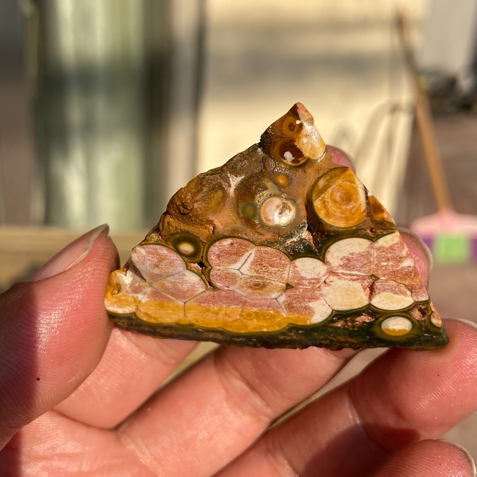 39g Small Colourful Natural Ocean Jasper Rough Crystal Mineral Specimen Healing