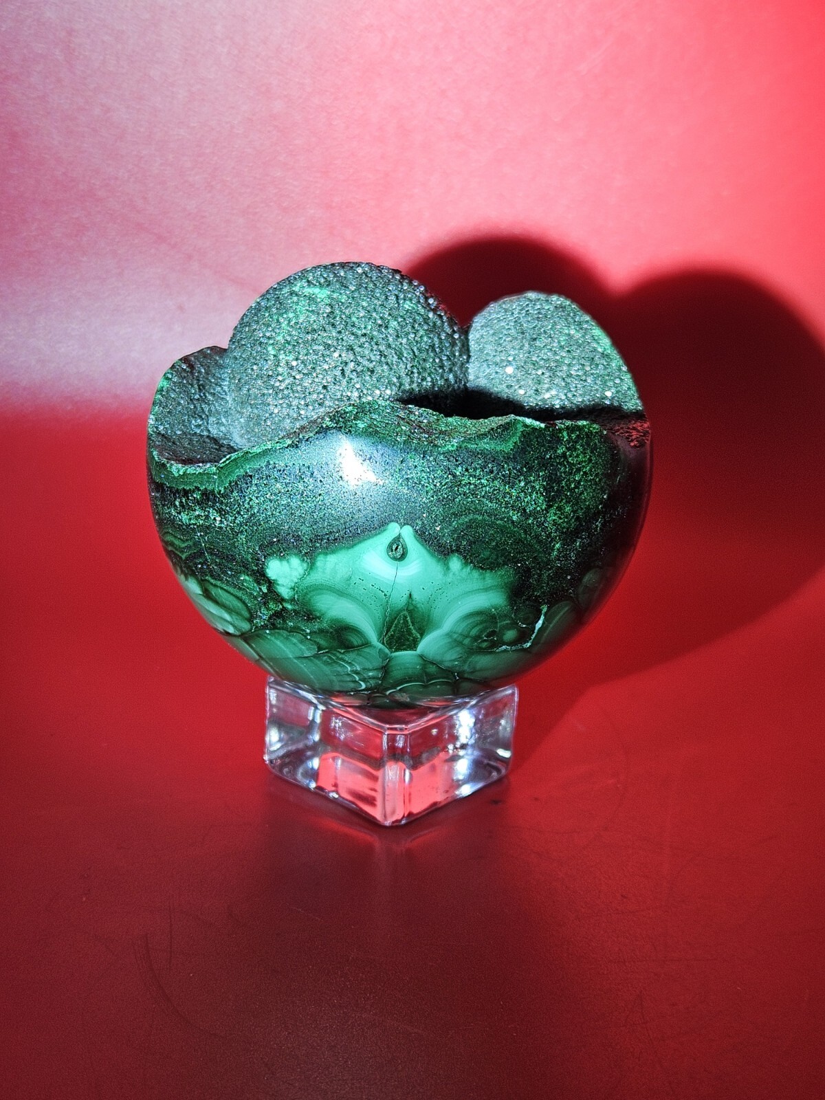 Glossy Natural Malachite Quartz Druzy Sphere Crystal Collection Healling 1+LB