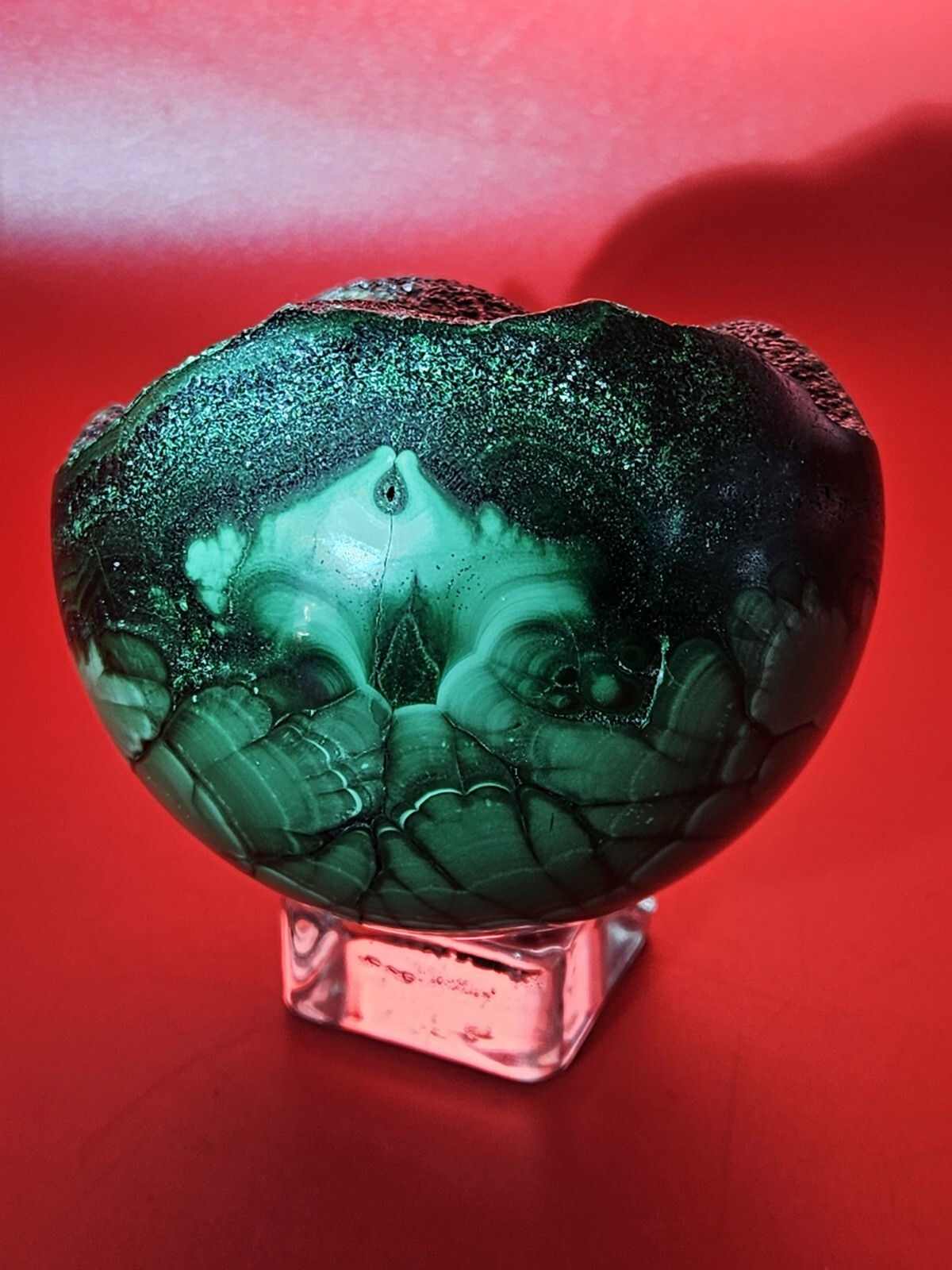 Glossy Natural Malachite Quartz Druzy Sphere Crystal Collection Healling 1+LB