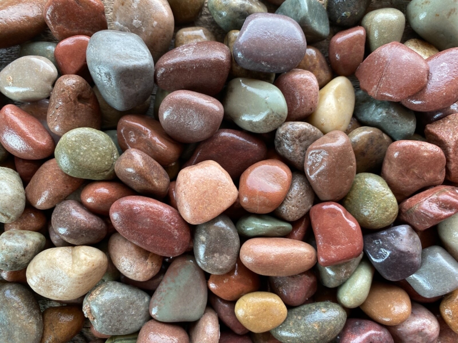 4 lbs Colorful Rainbow stones 1″ terrarium rocks landscape Natural Stones