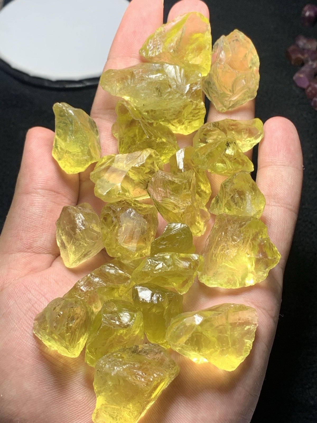 214 Grams Beautiful Yellow Colour Facet Grade Lemon Quartz From Africa