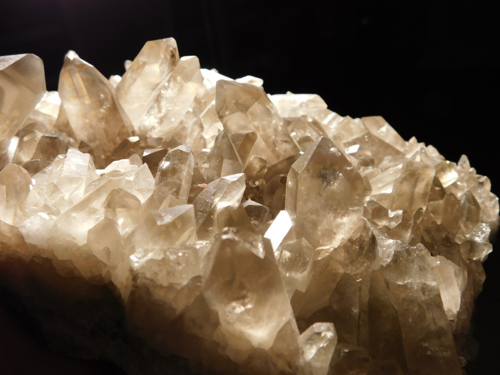 BIG! AAA SMOKY Quartz Crystal Cluster with Stand Brazil 1868gr