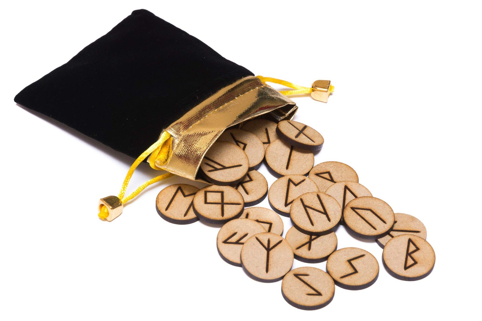Rune Stones Set with Manual for Beginners and 5 layouts. Viking Nordic Runes