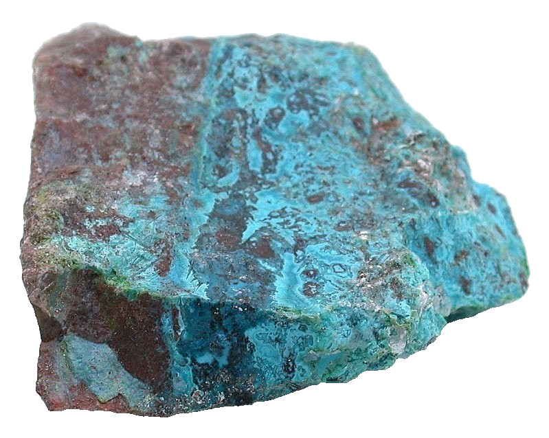 136 GRAM 4.9 OUNCE QUANTUM QUATTRO CHRYSOCOLLA 2 1/3 INCH SPECIMEN ROUGH CS101