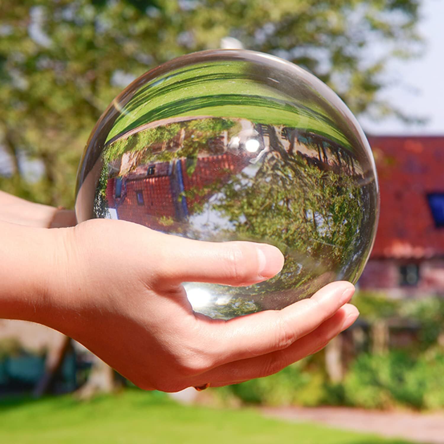 200mm 7.87″ Clear Crystal Ball Large Sphere Free Stand Venue Decoration