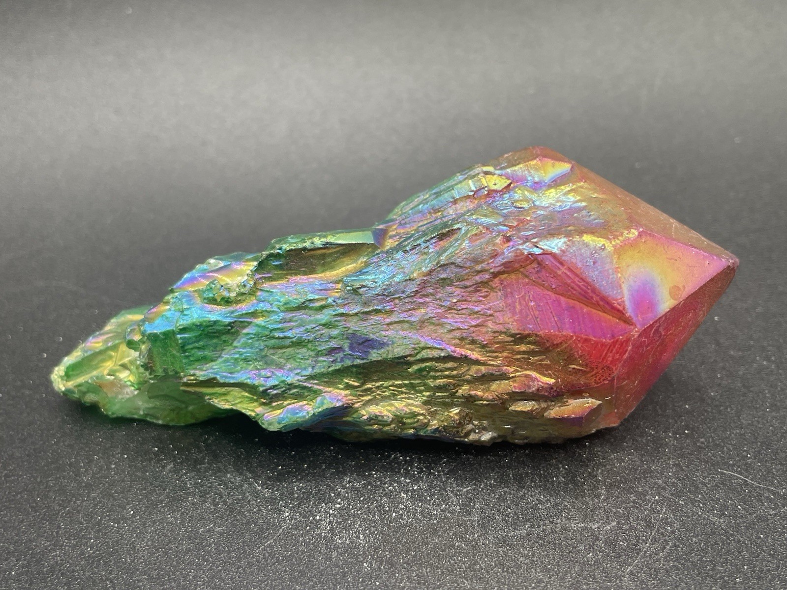 Rainbow Aura Quartz Freeform 107g