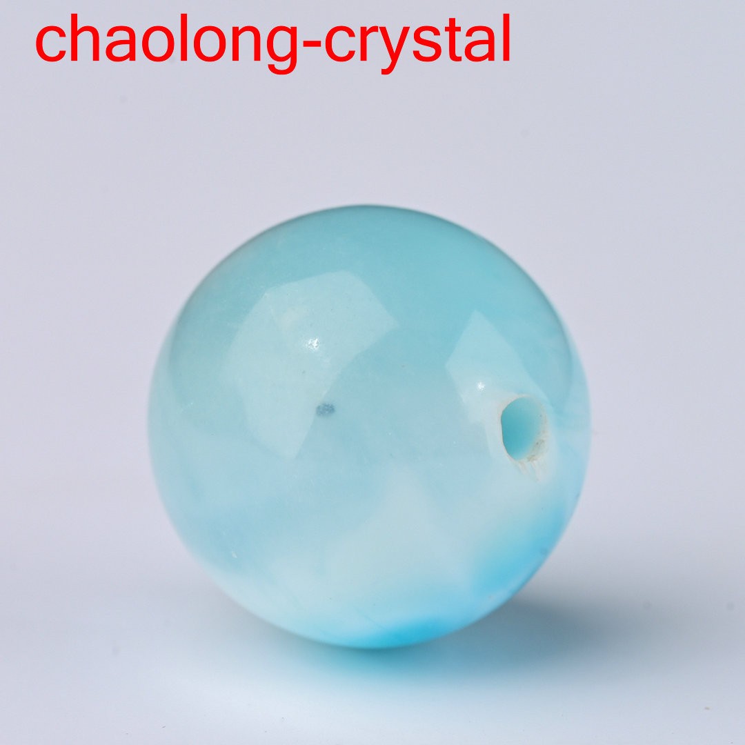 11mm Natural Larimar Gemstone Sphere Quartz Polished Ball Porose Reiki Energy