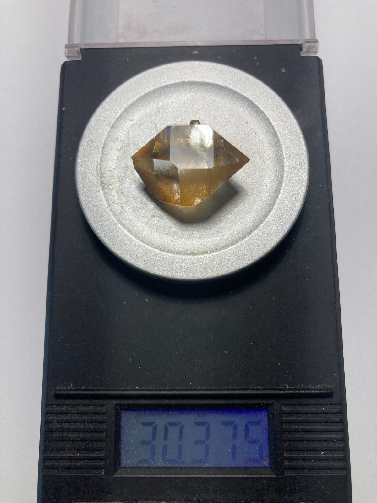 Herkimer NY AA + Diamond NEW TREASURE BOX 23mm x 16mm, 30.38 ct sec B3